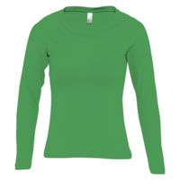 Футболка женская с длинным рукавом Majestic 150, ярко-зеленая